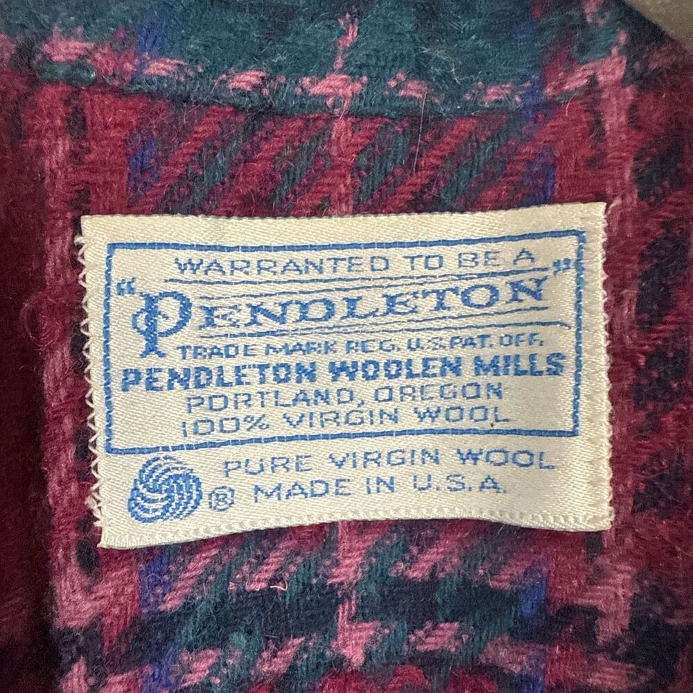 Pendleton Blazer Jacket Virgin Wool Multi Tartan … - image 4